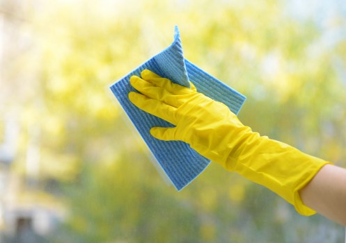 Low-carbon van used for sustainable cleaning operations