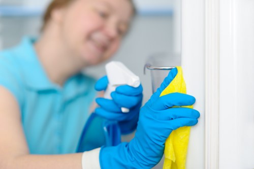 Deep cleaning hard flooring in a Wisscottage property