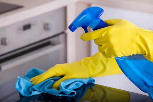 Local cleaners preparing a Wisscottage property for new occupants