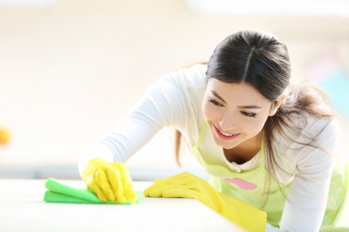 Professional cleaning of shared staircase and landing