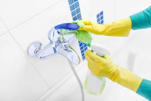 Routine kitchen and bathroom cleaning for a Wisscottage property